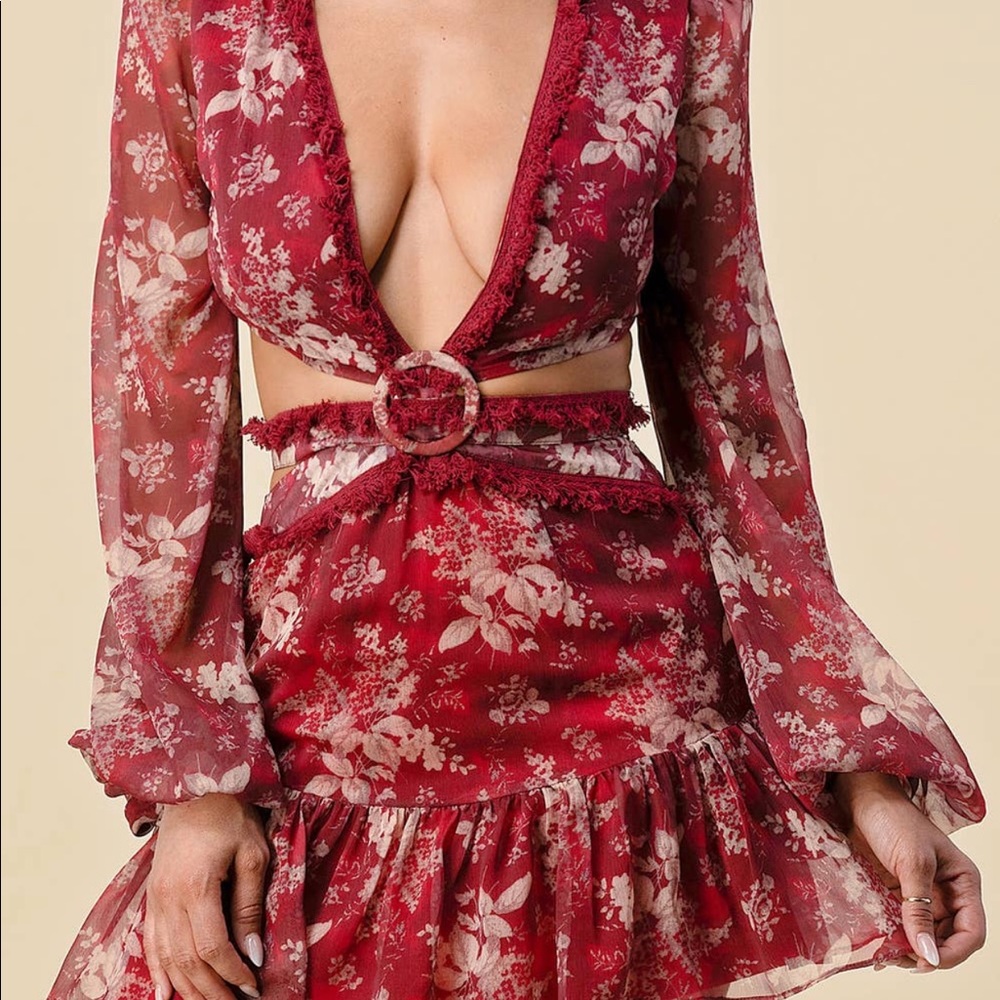 Floral mini dress